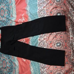 3/$10 Active USA Black Leggings with Cut Outs on Thigh